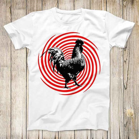 Chicken Hypnotic Trance Spiral Rooster Funny Graphic T-Shirt Chicken Hypnotic Trance Spiral Rooster Funny Graphic T-Shirt