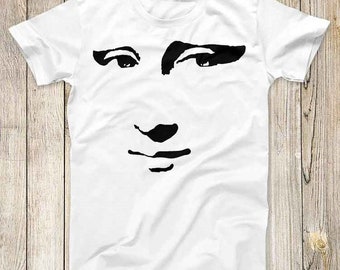 Mona Lisa Silhouette Painting Tee Cool Leonardo da Vinci Design Artwork  Best Fashion Gift Men Women Top T Shirt 2781