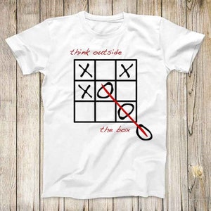 OXO Game XOX Think Outside The Box Top Tee Miglior regalo carino Uomo Donna Unisex T Shirt 3073