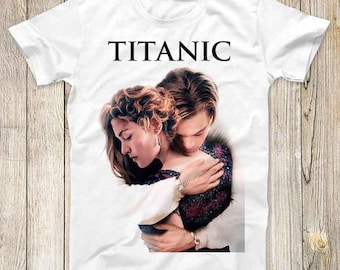 Titanic Movie Film Poster Rose Jack Top Tee Best Seller Birthday  Gift Men Women Unisex T Shirt 3277