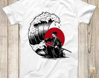 The Great Samurai Off Kanagawa Ramen Top Tee Best Cute Gift Mens Women Unisex T Shirt 3080