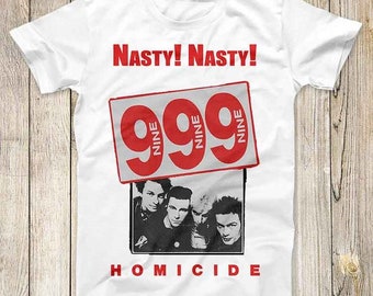 Nasty Nasty 999 Super Cool Music Design Tee Punk Rock Vintage Fashion Top Melhor Presente Camiseta Unissex 2680