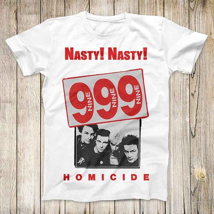 Nasty Nasty 999 Super Cool Music Design Tee Punk Rock Vintage Fashion Top Beste Cadeau Unisex T-shirt 2680