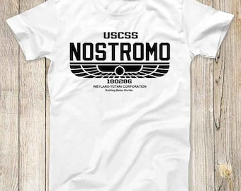 Camiseta Nostromo 180286 para hombre, diseño de la película Alien, regalo genial, camiseta de ciencia ficción USCSS Weyland-Yutani 2688