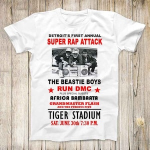 Detroit Super Rap Attack Best Gift Tee Beastie Run Tiger Boys Music Vintage Top Cool Unisex T Shirt 2715