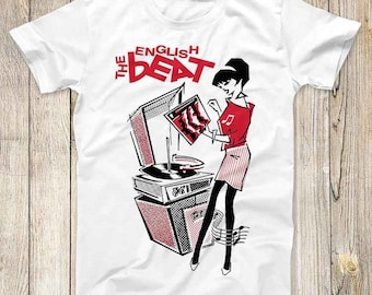 The English Beat Tee Rude Girl Design Top Super Cool 2 Tone Ska Vintage Unisex Best Fashion Gift T Shirt 2704