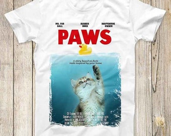 Paws Jaws Funny Duck Anime Poster Parody Top Tee Best Cute Gift Men Women Unisex T Shirt 3109