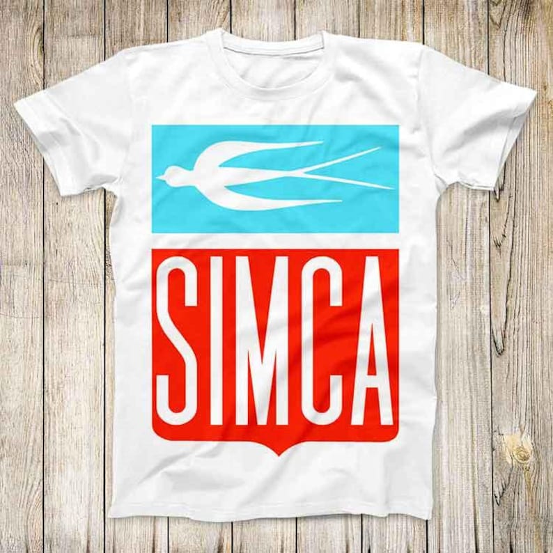 Simca Logo French Car Maker Retro France Top Tee Best Seller Birthday