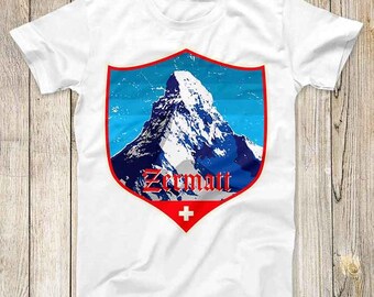 Zermatt Mountain Switzerland Ski Snowboard King Top Tee Best Seller Birthday  Gift Men Women Unisex T Shirt 3282