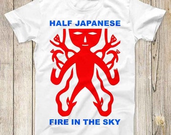Half Japanese Rock Music Band Vinyl 80s Fire In The Sky Top Tee Best Cute Gift Mens Women Unisex T Shirt 3011