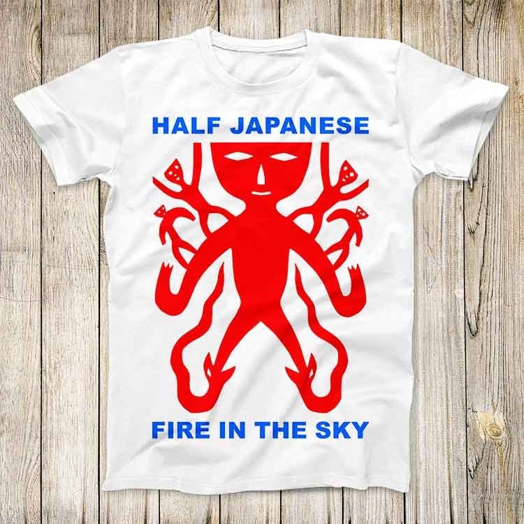 Half Japanese Rock Music Band Vinyl 80s Fire in the Sky Top Tee