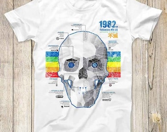 Skull 1982 Fumetsu Mark 1.6 Top Tee Best Cute Gift Mens Women Unisex T Shirt 3085