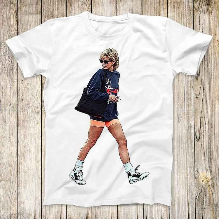 Magazine Princess Diana Streetwear Vintage TV Sportswear Top Tee