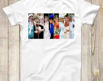 Princess Diana Collage Pop Homage Top Tee Best Seller Birthday  Gift Men Women Unisex T Shirt 3202