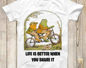 Frog Star Life Is Better When You Share It Top Tee Best Cute Gift Mens Women Unisex T Shirt 3090