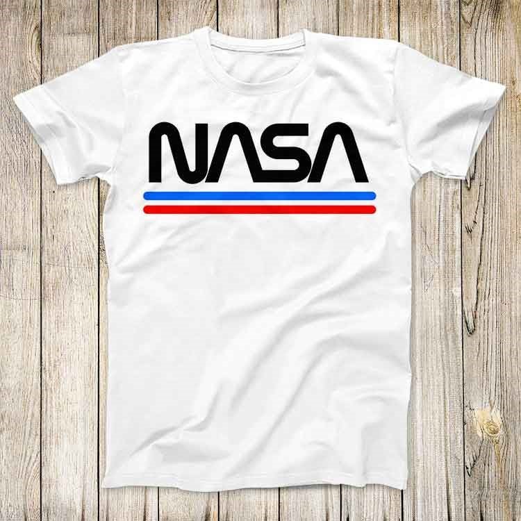Super Cool Simple Nasa Logo Space Fashion Design Tee 80s Super Cool Simple Nasa Logo Space Fashion Design Tee 80s