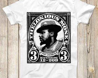 The Unique Jazz Thelonious Monk Top Tee Best Seller Birthday  Gift Men Women Unisex T Shirt 3269