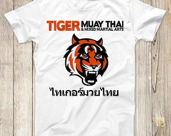 Muay Thai Tiger Fighting Tee Thailand Sport Design Super Cool Men Women Fashion Gift Top T Shirt 2722