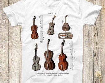 Antique 1930s Classic Vintage Instruments Music Vinyl Top Tee Best Cute Gift Mens Women Unisex T Shirt 3022