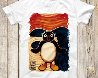 Noot Noot Madafakas Pingu Pinguim Grito Engraçado Camiseta Melhor Presente Bonito Homens Mulheres Unissex Estilo Retro Camiseta 3172