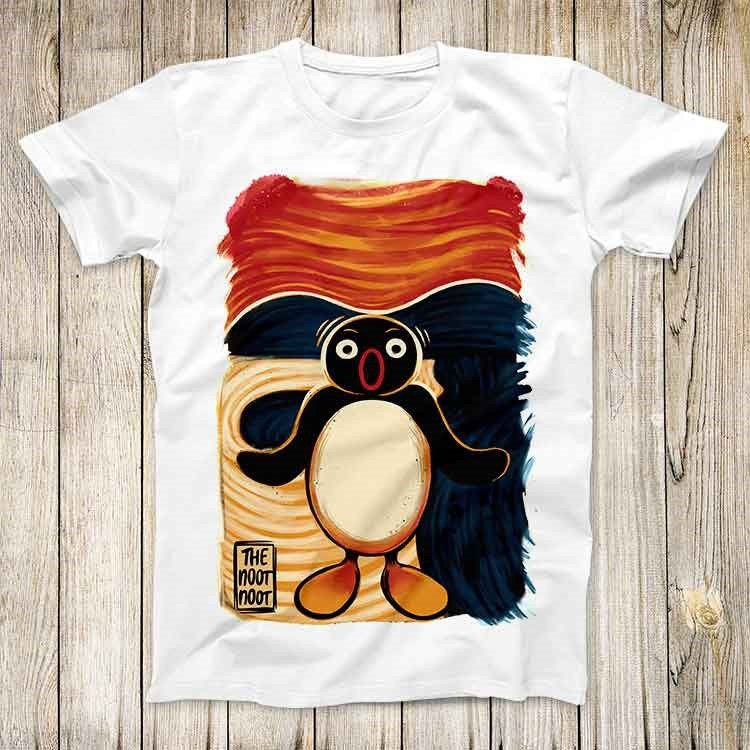 Noot Noot Madafakas Pingu Penguin Scream - Camiseta divertida, el mejor regalo para hombres y mujeres, camiseta unisex de estilo retro 3172