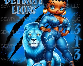 D-lions African American Betty Boop