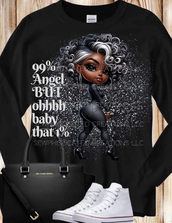 Black Sassy Diva With Quote