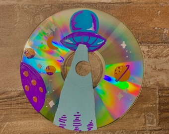 Cd Painting Etsy