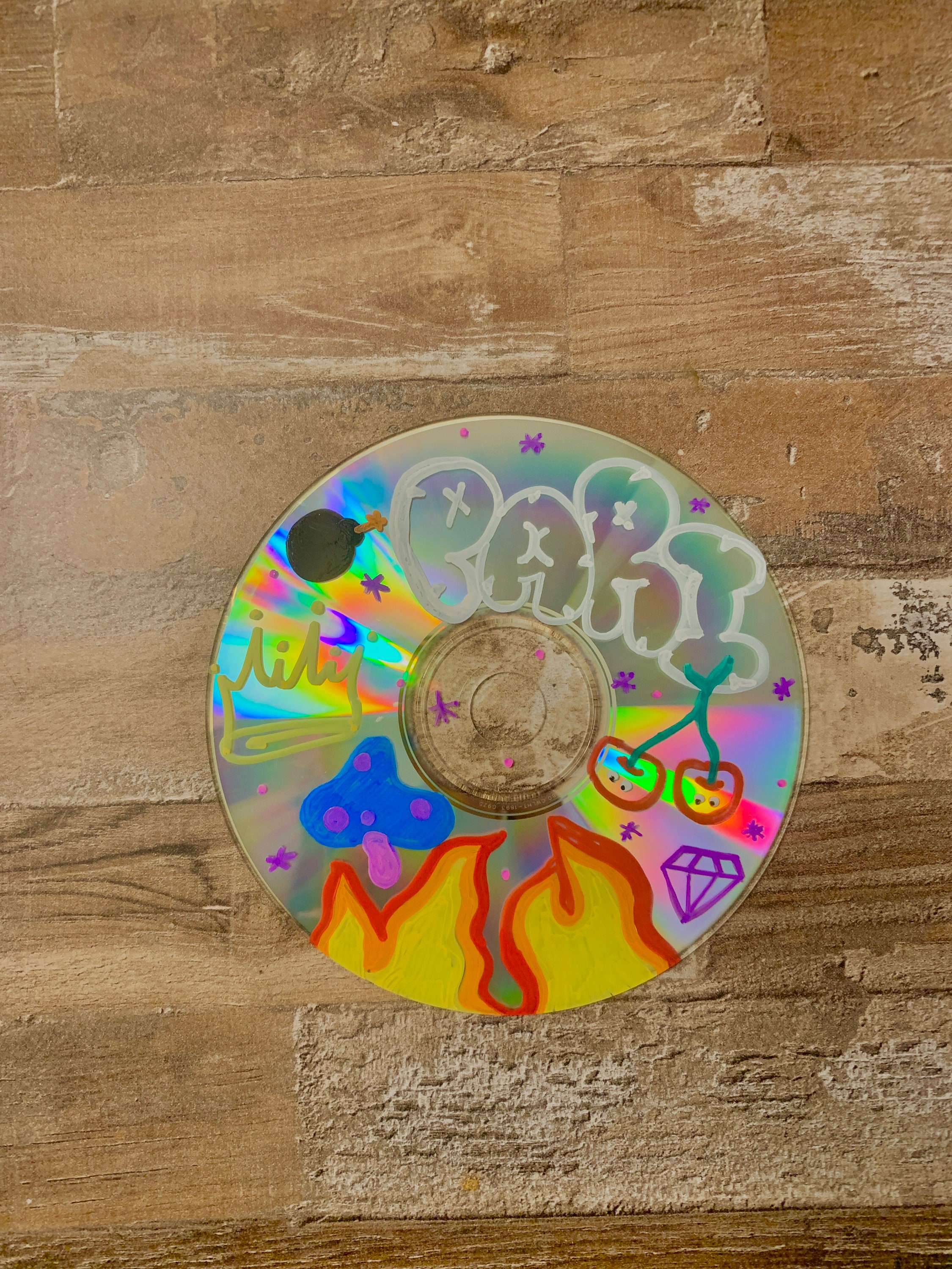 Painted CD Custom Etsy