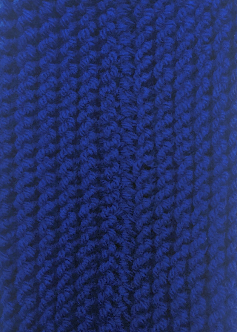 Knitted Slipper Socks Royal Blue