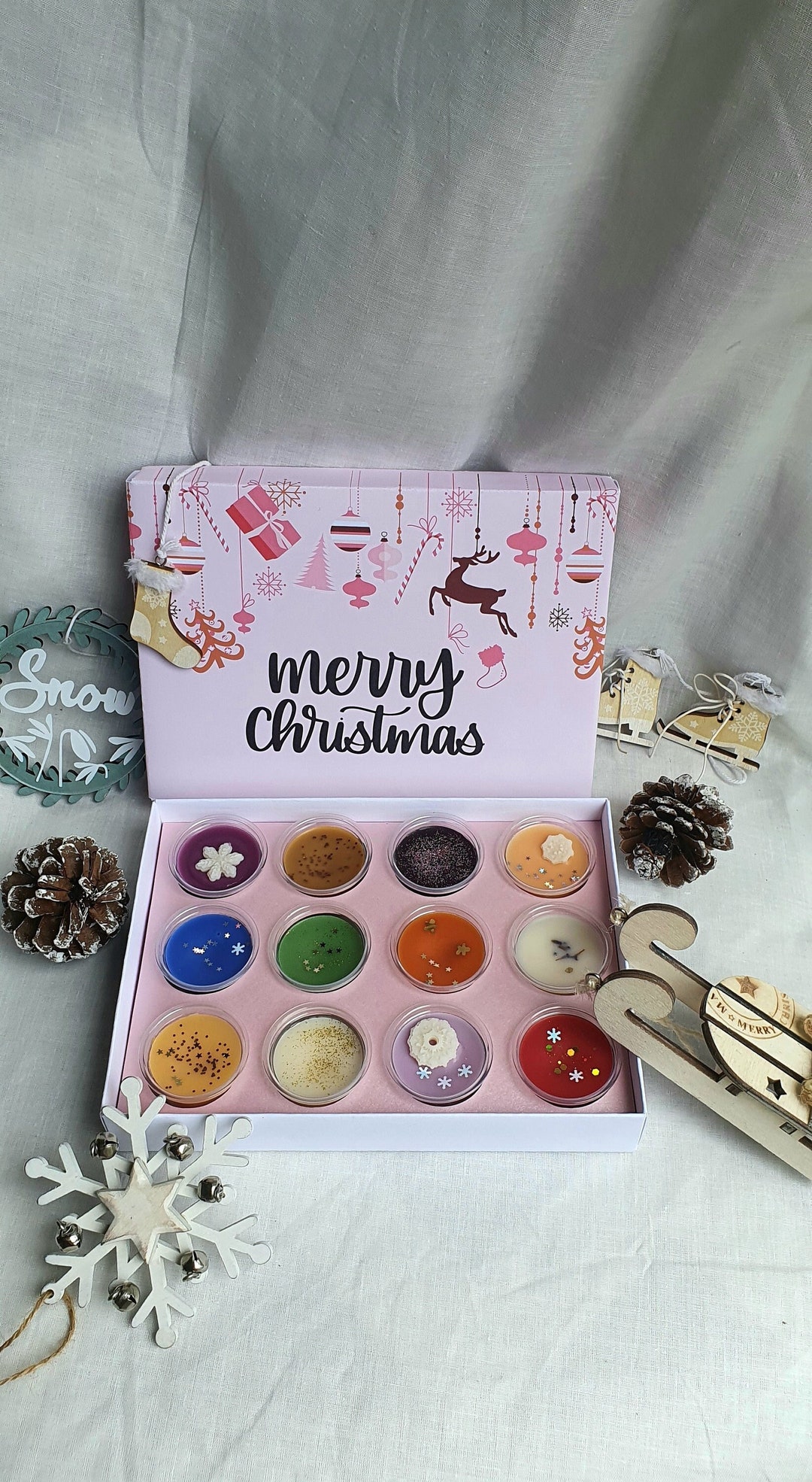 Wax Melts Advent Calendar Christmas Present Christmas Wax - Etsy