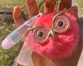 Orange Chocolate Owl Keychains Owl Resin Keychain Owl Gifts Owl Keys Owl Pendant Owl Ornament Owl Jewelry Witch Keychains
