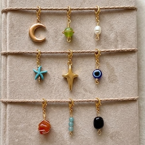 Journal Charms, Clip On Notebook Journal Charm, Planner Charms, Gold Healing Crystal Book Accessories, Just Because Gift