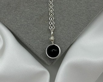 Sierlijke zilveren obsidiaan helende kristallen kettingen natuursteen draad verpakt edelsteen hanger handgemaakte minimale sieraden kleine ketting