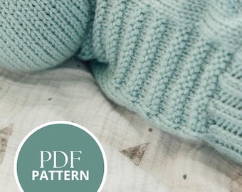 Baby Sweater Knitting Pattern, Knitted Gift for Baby Shower, Hand Knit Baby Clothing, Crewneck Pullover PDF Download