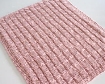 Easy Knit Blanket Knitting Pattern |Lauren Baby Blanket | Knit Three Different Sizes | Gift for New Baby Girl| Beginner Knitting Pattern DIY
