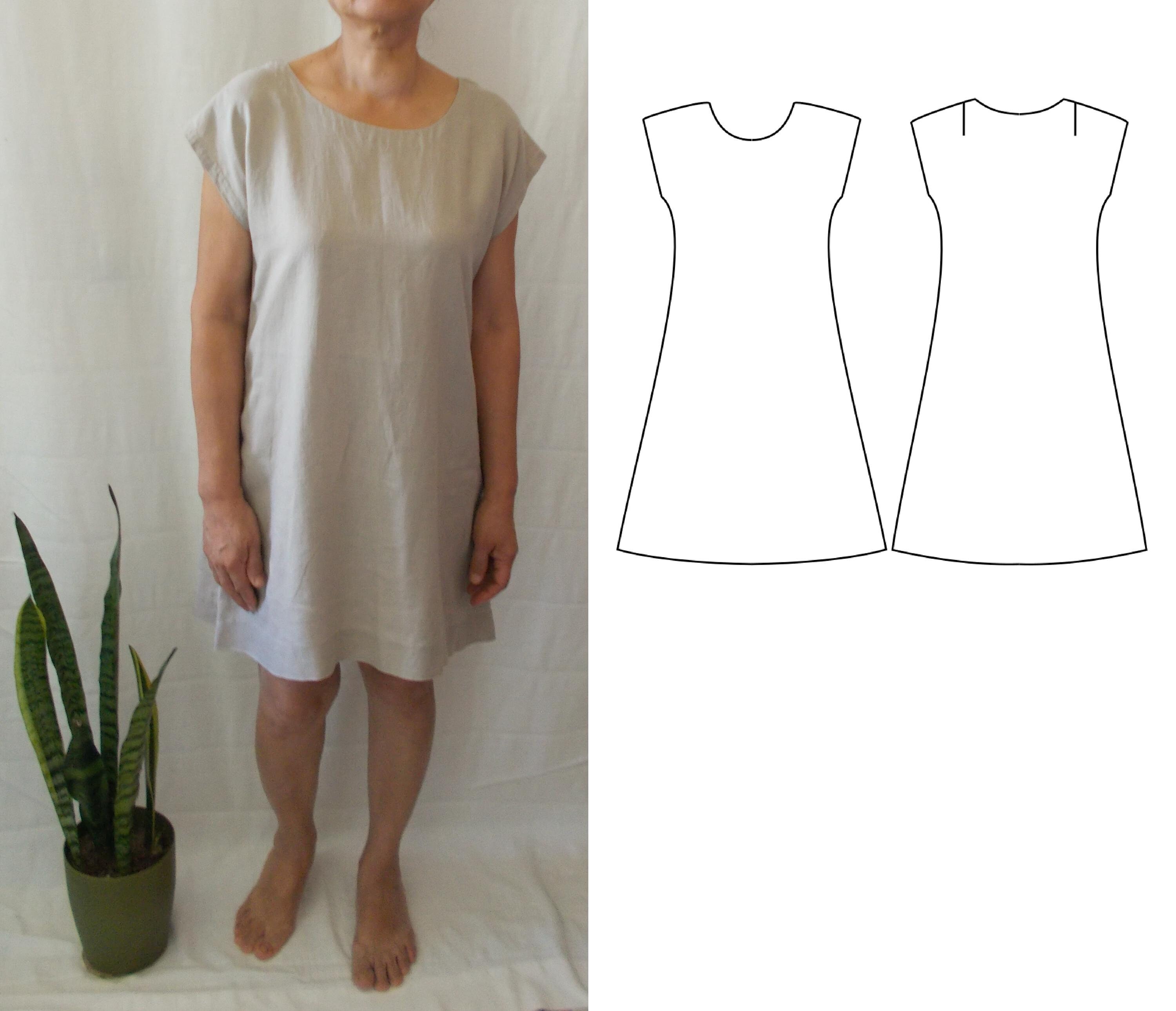 Sako Sack Dress + Top | Easy Pdf Sewing Pattern & Instructions | Fits ...