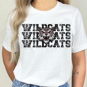 Shirt wilde stakingen schoolgeest, imitatie glittershirt, jeugdshirt, schoolmascotte wilde stakingen, dames-T-shirts, gamedagshirt, shirt wilde stakingen
