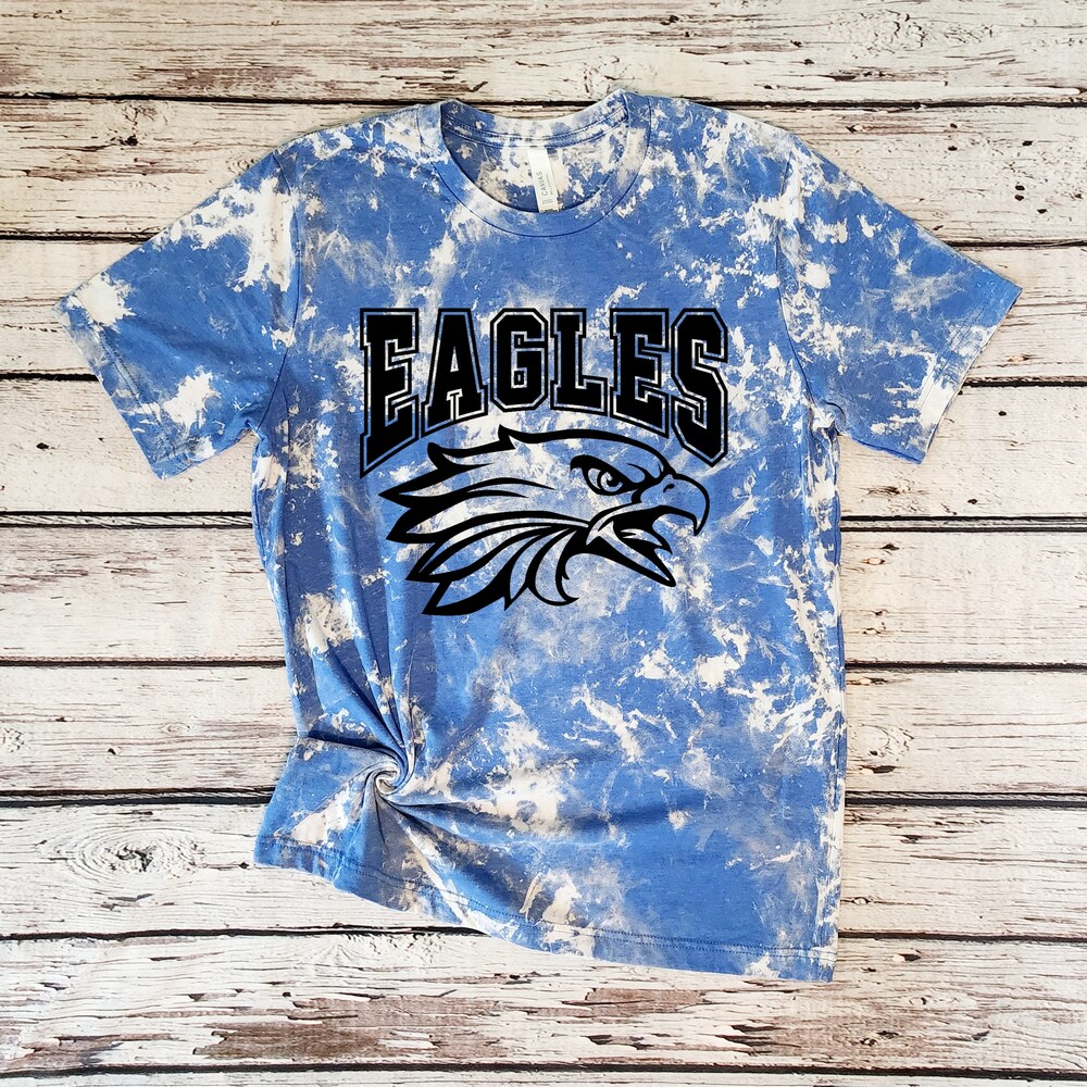 Eagles Bleached Shirt, Eagles Shirt, Women'S Shirt, School Spirit Shirts, Bleached Shirt, Shirts For Kids, Youth Shirts, Game Day Shirt Sunrisetee