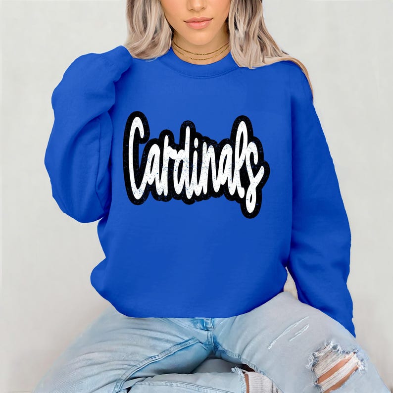 Sudadera con capucha estilo Cardinals con diseño desgastado, sudadera juvenil, mascota de los Cardinals, sudadera unisex, sudadera con capucha para el día del partido. imagen 16