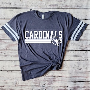 Cardinals Team Shirt, Cardinals School Shirt, Cardinals Women&#39;s Shirt, School Spirit Shirt, Game Day Shirt, Cardinals Mascot, Football Tee