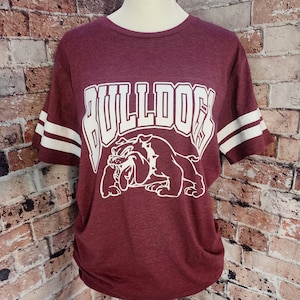 Bulldogs Team Shirt, Unisex Shirts, Bulldogs Shirt, Bulldog School Shirt, Bulldogs Women&#39;s Shirts, Bulldogs T-Shirt, School Spirit Shirt