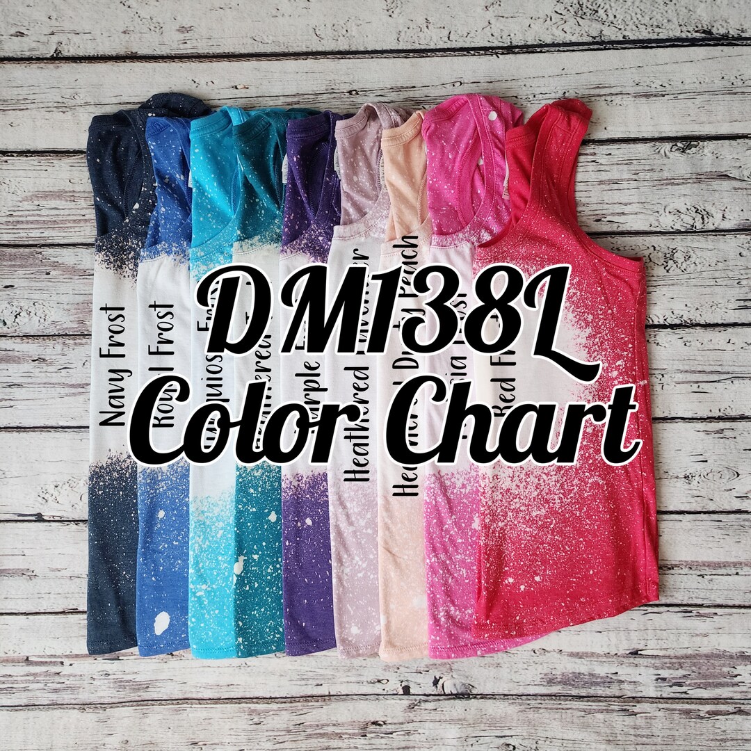 Bleached Color Chart District Bleached Color Chart DM138L Etsy