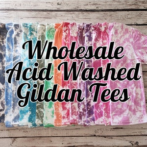 10 Wholesale Blank Gildan Bleached T-Shirts, Women&#39;s Shirt, Gildan Shirts, Tie Dye Shirt, Blank Bleached Shirt, Sublimation Blanks