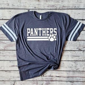 Panthers Team Shirt, Panthers Shirt, Panthers School Shirt, Panthers Women&#39;s Shirts, Football Shirt, School Spirit Shirt, Panthers Mascot