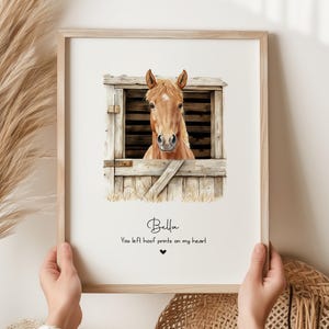 Equestrian Gift, Watercolor Horse Portrait, Horse Owner Gift, Horse art, Equine Gift, Equestrian Art, Custom Horse Portrait