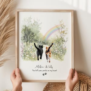 Cadeau commémoratif de chat, impression commémorative de chat, impression de photo de chat, impression de perte d'animal de compagnie, cadeau de perte d'animal de compagnie de sympathie, cadeau de perte de chat, impression de chat personnalisée