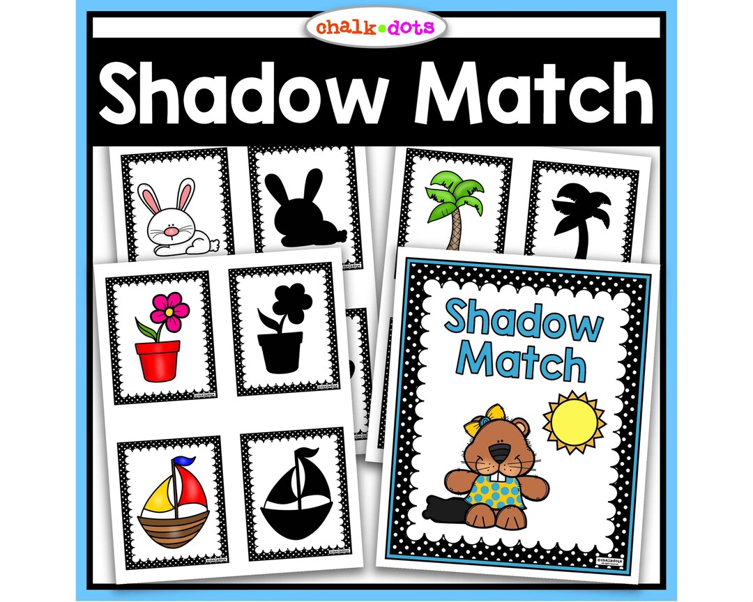 Shadow Matching Activity, Groundhog Day, Light and Shadow Unit ...