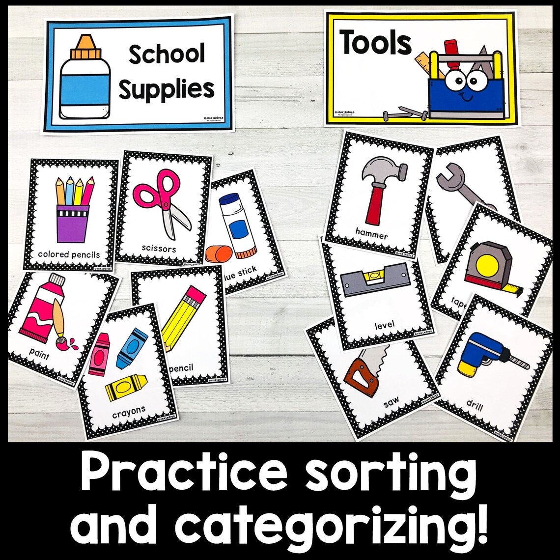 Category Sorting, Classifying Objects, Preschool, Prek, Kindergarten ...