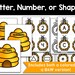Letters, Numbers, and Shapes Sort, Sorting Activity, Letter Cards ...